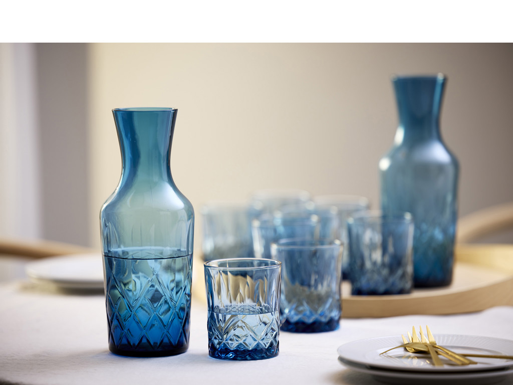 Lyngby Glas Sorrento 10 dele i blå
